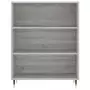 Credenza Grigio Sonoma 69,5x32,5x180 cm Legno Multistrato