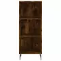 Credenza Rovere Fumo 34,5x32,5x180 cm in Legno Multistrato