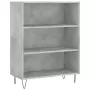 Credenza Grigio Sonoma 69,5x32,5x180 cm Legno Multistrato