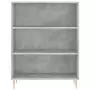 Credenza Grigio Sonoma 69,5x32,5x180 cm Legno Multistrato