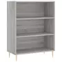 Credenza Grigio Sonoma 69,5x32,5x180 cm Legno Multistrato