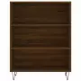 Credenza Rovere Marrone 69,5x32,5x180 cm Legno Multistrato