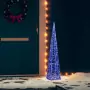 Cono di Luce LED Decorativo Acrilico Blu 90 cm