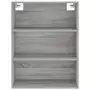 Credenza Grigio Sonoma 69,5x32,5x180 cm Legno Multistrato