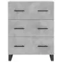 Credenza Grigio Cemento 69,5x34x180 cm in Legno Multistrato