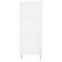 Credenza 34,5x32,5x180 cm in Legno Multistrato Bianco Lucido