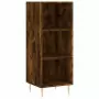 Credenza Rovere Fumo 34,5x32,5x180 cm in Legno Multistrato