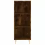 Credenza Rovere Fumo 34,5x32,5x180 cm in Legno Multistrato