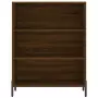 Credenza Rovere Marrone 69,5x32,5x180 cm Legno Multistrato