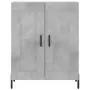 Credenza Grigio Cemento 69,5x34x180 cm in Legno Multistrato