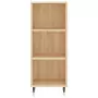 Credenza Rovere Sonoma 34,5x32,5x180 cm in Legno Multistrato