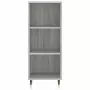 Credenza Grigio Sonoma 34,5x32,5x180 cm in Legno Multistrato