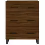 Credenza Rovere Marrone 69,5x34x180 cm in Legno Multistrato