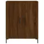 Credenza Rovere Marrone 69,5x34x180 cm in Legno Multistrato