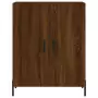 Credenza Rovere Marrone 69,5x34x180 cm in Legno Multistrato