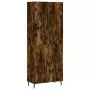 Credenza Rovere Fumo  69,5x34x180 cm in Legno Multistrato