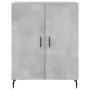 Credenza Grigio Cemento 69,5x34x180 cm in Legno Multistrato