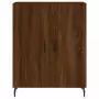 Credenza Rovere Marrone 69,5x34x180 cm in Legno Multistrato