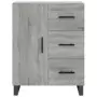 Credenza Grigio Sonoma 69,5x34x180 cm in Legno Multistrato