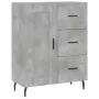 Credenza Grigio Cemento 69,5x34x180 cm in Legno Multistrato