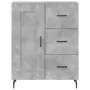 Credenza Grigio Cemento 69,5x34x180 cm in Legno Multistrato