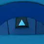 Tenda da campeggio per 4 persone blu marino / azzurro