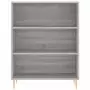 Credenza Grigio Sonoma 69,5x34x180 cm in Legno Multistrato