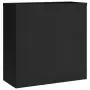 Armadio Classificatore Nero 90x40x130 cm in Acciaio