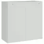 Armadio Classificatore Grigio Chiaro 90x40x130 cm in Acciaio