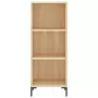 Credenza Rovere Sonoma 34,5x34x180 cm in Legno Multistrato