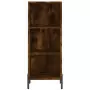 Credenza Rovere Fumo 34,5x34x180 cm in Legno Multistrato