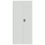 Armadio Classificatore Grigio Chiaro 90x40x200 cm in Acciaio