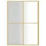 Parete per Doccia Walk-in Vetro Trasparente ESG 140x195 cm Oro