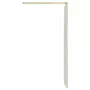 Parete per Doccia Walk-in Vetro Trasparente ESG 80x195 cm Oro