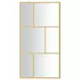 Parete per Doccia Walk-in Vetro Trasparente ESG 115x195 cm Oro