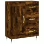 Credenza Rovere Fumo  69,5x34x180 cm in Legno Multistrato