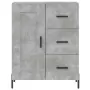 Credenza Grigio Cemento 69,5x34x180 cm in Legno Multistrato