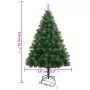 Albero di Natale Artificiale Incernierato con Base 210 cm