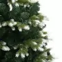 Albero Natale Artificiale Incernierato con Neve Fioccata 120 cm