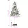 Albero di Natale Artificiale con Neve Fioccata 180 cm