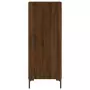 Credenza Rovere Marrone 34,5x34x180 cm in Legno Multistrato