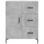 Credenza Grigio Cemento 69,5x34x180 cm in Legno Multistrato