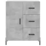 Credenza Grigio Cemento 69,5x34x180 cm in Legno Multistrato