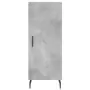 Credenza Grigio Cemento 34,5x34x180 cm in Legno Multistrato