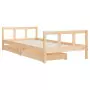 Giroletto Bambini con Cassetti 90x200 cm Legno Massello di Pino