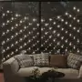 Luci di Natale Rete Bianco Caldo 4x4m 544 LED Interni Esterni