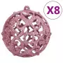 Set Palline di Natale 111 pz Rosa in Polistirene