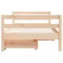 Giroletto per Bambini con Cassetti 80x160cm Legno Massello Pino