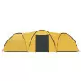 Tenda Igloo da Campeggio 650x240x190 cm per 8 Persone Gialla