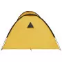 Tenda Igloo da Campeggio 650x240x190 cm per 8 Persone Gialla